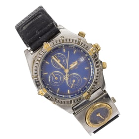 A Breitling stainless steel wrist watch