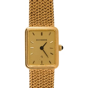 A Bucherer 18k gold wristwatch