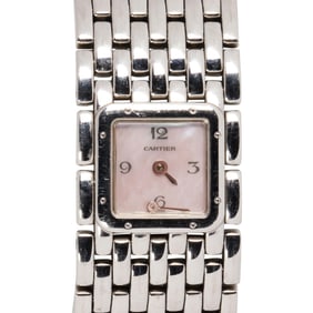 A Cartier Panthere Ruben stainless steel wrist watch