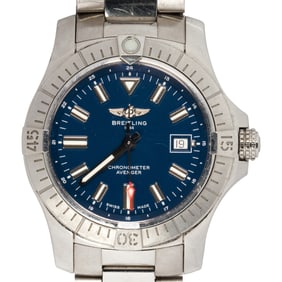 A Breitling Avenger 43 stainless steel wristwatch