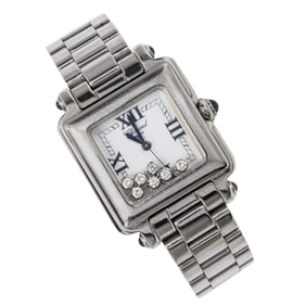 A Chopard Happy sport stainless steel wrist watch