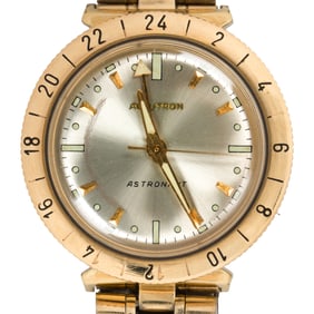 A Bulova Accutron Astronaut 14k gold and stainless steel watch, circa 1970