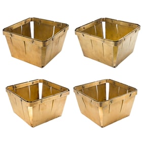 A set of four Tiffany & Co. silver-gilt 'strawberry boxes' designed by Van Day Truex