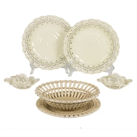 A group of mainly Wedgwood creamware