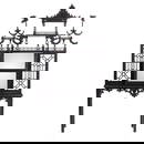 An Ann Getty designed Chinoiserie lacquer vitrine after Thomas Chippendale