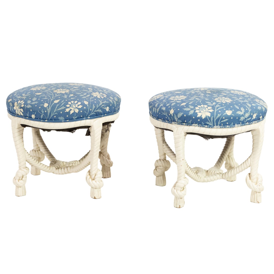 A pair of contemporary Italian rope stools (1 of 5)
