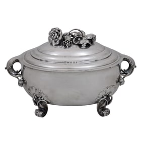 A Georg Jensen sterling covered tureen