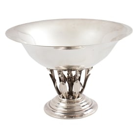 A Georg Jensen sterling pedestal compote