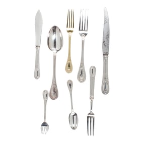 A French Odiot 950-silver flatware service