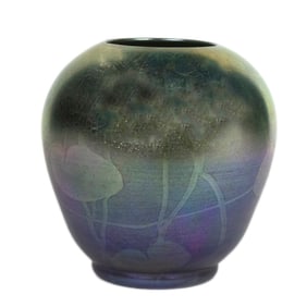 An early Tiffany Studios Favrile iridescent glass vase