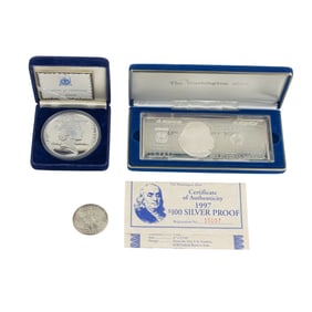 Three .999 silver items