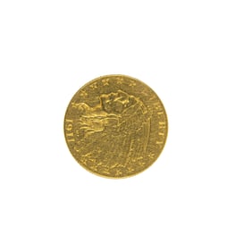 A 1911 U.S. Indian Head Quarter Eagle gold coin