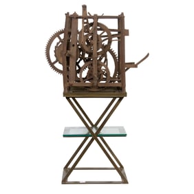 A clock tower movement