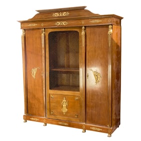 A French Empire ormolu mounted bibliotheque circa 1900