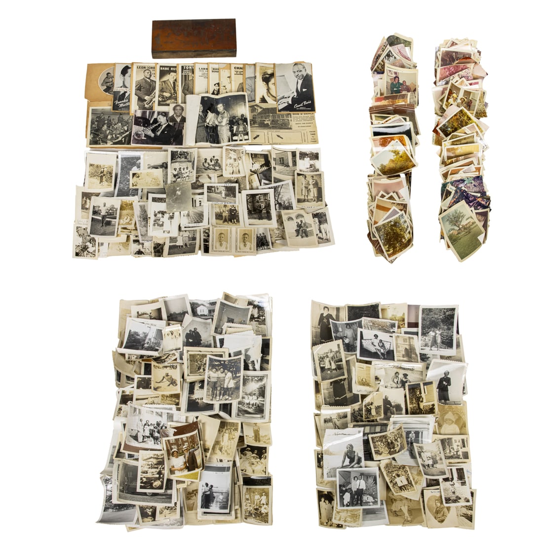 A collection of early photos, many marked as being extended family members of Count Basie (1 of 5)