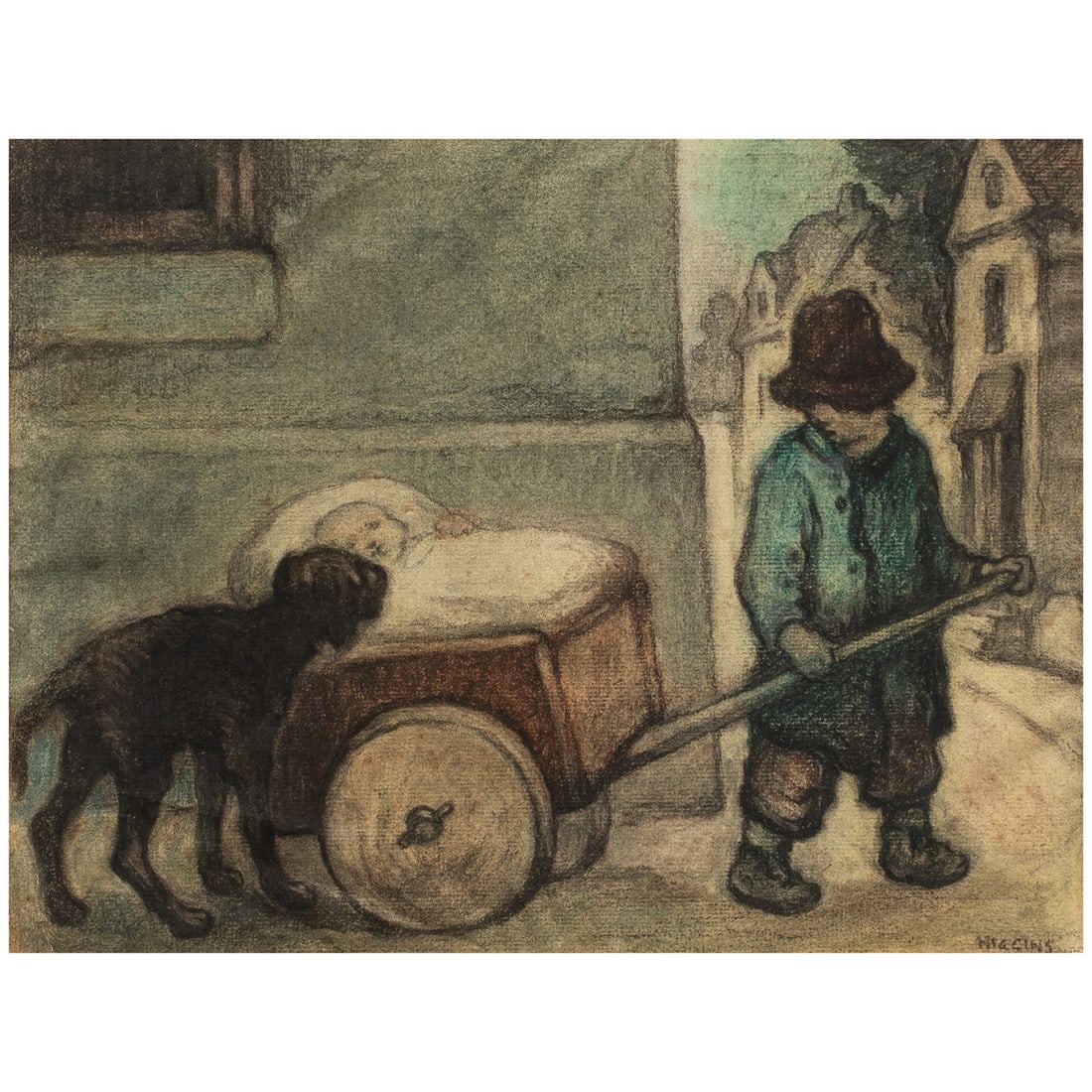 Work on paper, Eugene Higgins (1 of 4)