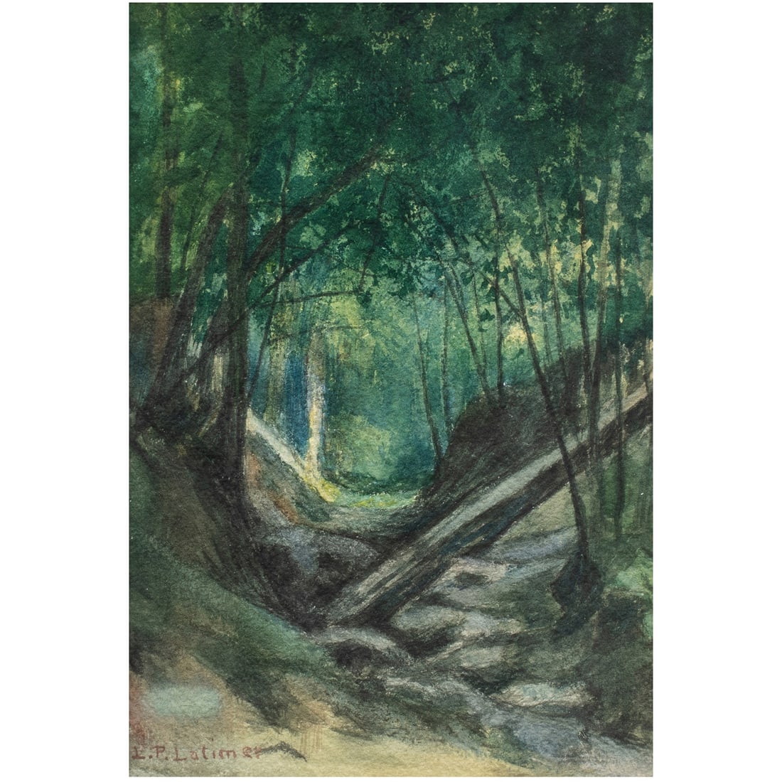 Watercolor, Lorenzo Palmer Latimer (1 of 4)