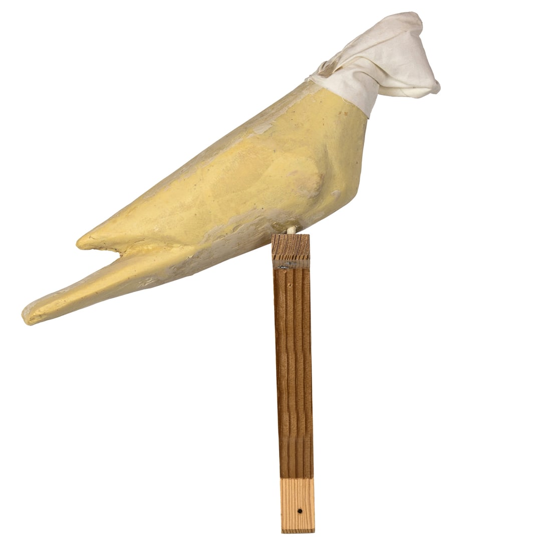 Sculpture, Luis Vidal: Luis Vidal (Spanish, b. 1970), Untitled (Bird), polyester resin and mixed media sculpture, overall (with mount): 12"h x 12"w x 5"d
