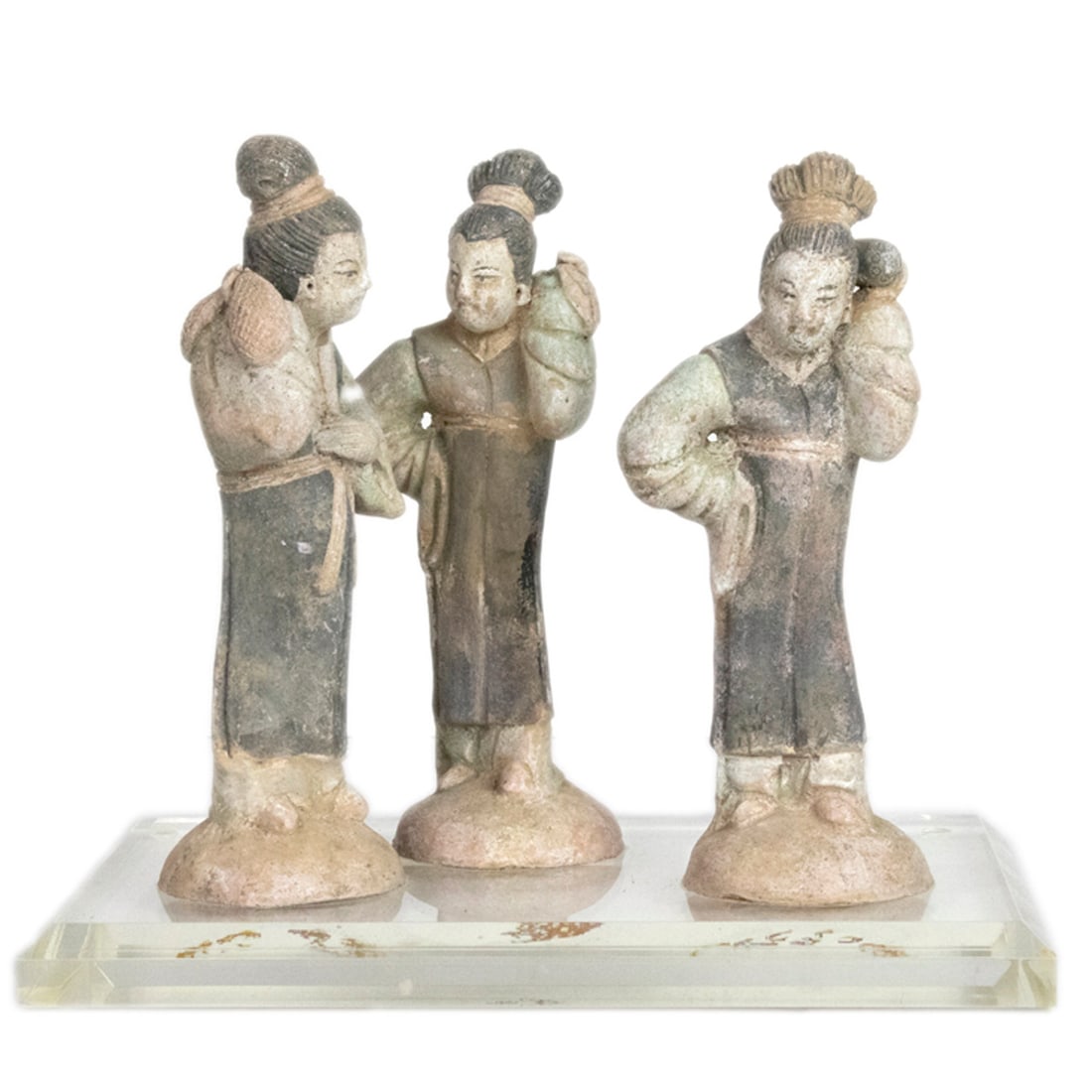 Set of Chinese pottery tomb figures (1 of 6)
