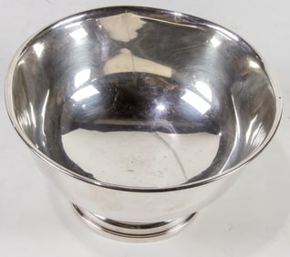 A sterling reproduction revere bowl