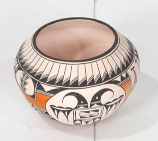 A Robert Patricio polychrome Acoma pottery jar