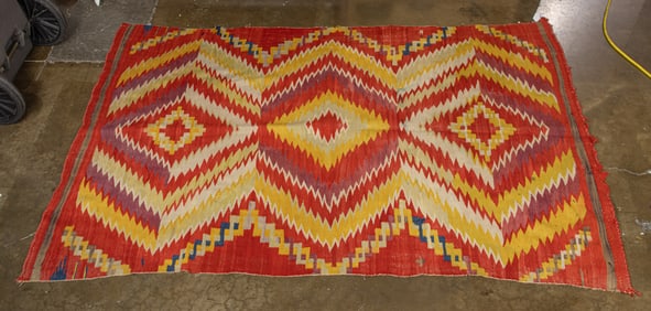 A group of four Navajo blankets