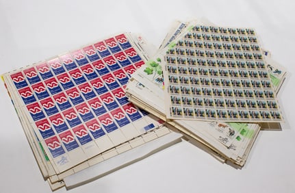 Two groups of 13 and 15-cent stamps, $691 face value