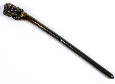 A Japanese silver hair pin