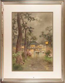 Fukutaro Terauchi (1891-1964) - Rainy Evening
