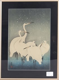 Ohara Koson (1877-1945) - Five White Herons