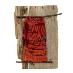 A woven piece by Antonia Lowden