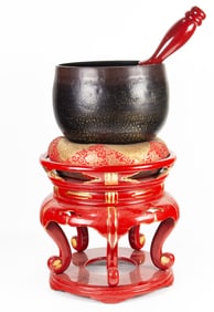 (lot of 2) Japanese bronze orins