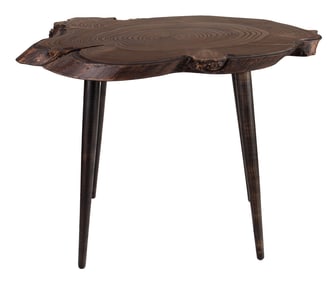 A Japanese free form wood coffee table