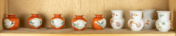 A Shelf of Chinese porcelain articles