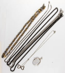 A group of miscellaneous necklaces