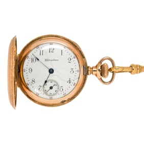 A Hampden gold-filled pocket watch