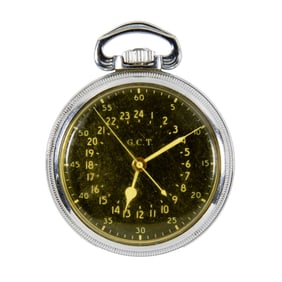 A Hamilton G.C.T. pocket watch