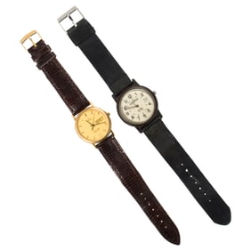 One Omega and one Timex watch
