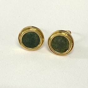 18K Roman Coin Earrings