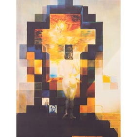 After Salvador Dali (Spanish, 1904-1989), "Gala Nude/Abraham Lincoln"