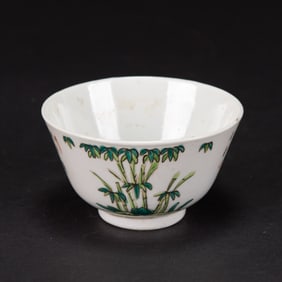 A Famille Rose 'Bamboo' Bowl, Republic Period