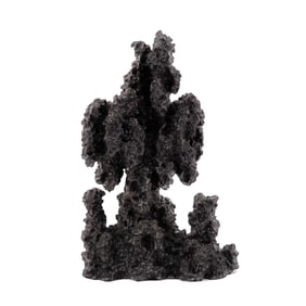 A Chinese Scholar's Rock-Style Porcelain Display