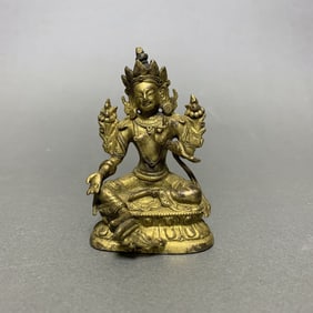 A Gilt Bronze Figure of Buddha