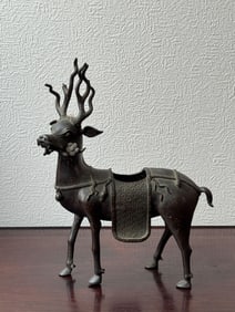 Chinese Bronze Stag Censer, 17th/18th Century