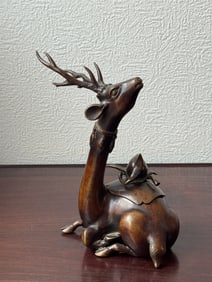 Chinese Stag Formed Bronze Censer