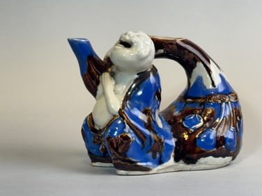 Japanese Hirado Porcelain Ewer, Meiji Period