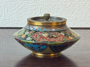Japanese Cloisonne Censer by Namikawa Yasuyuki