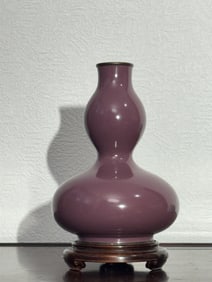 Japanese Cloisonne Double Gourd Vase by Ando Jubei, Meiji Period