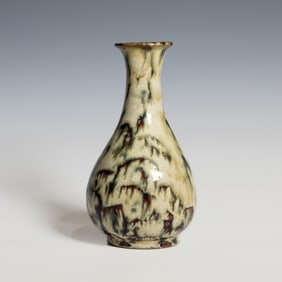 A Shiwan Ware Flambe-Glazed Vase, Qing Dynasty