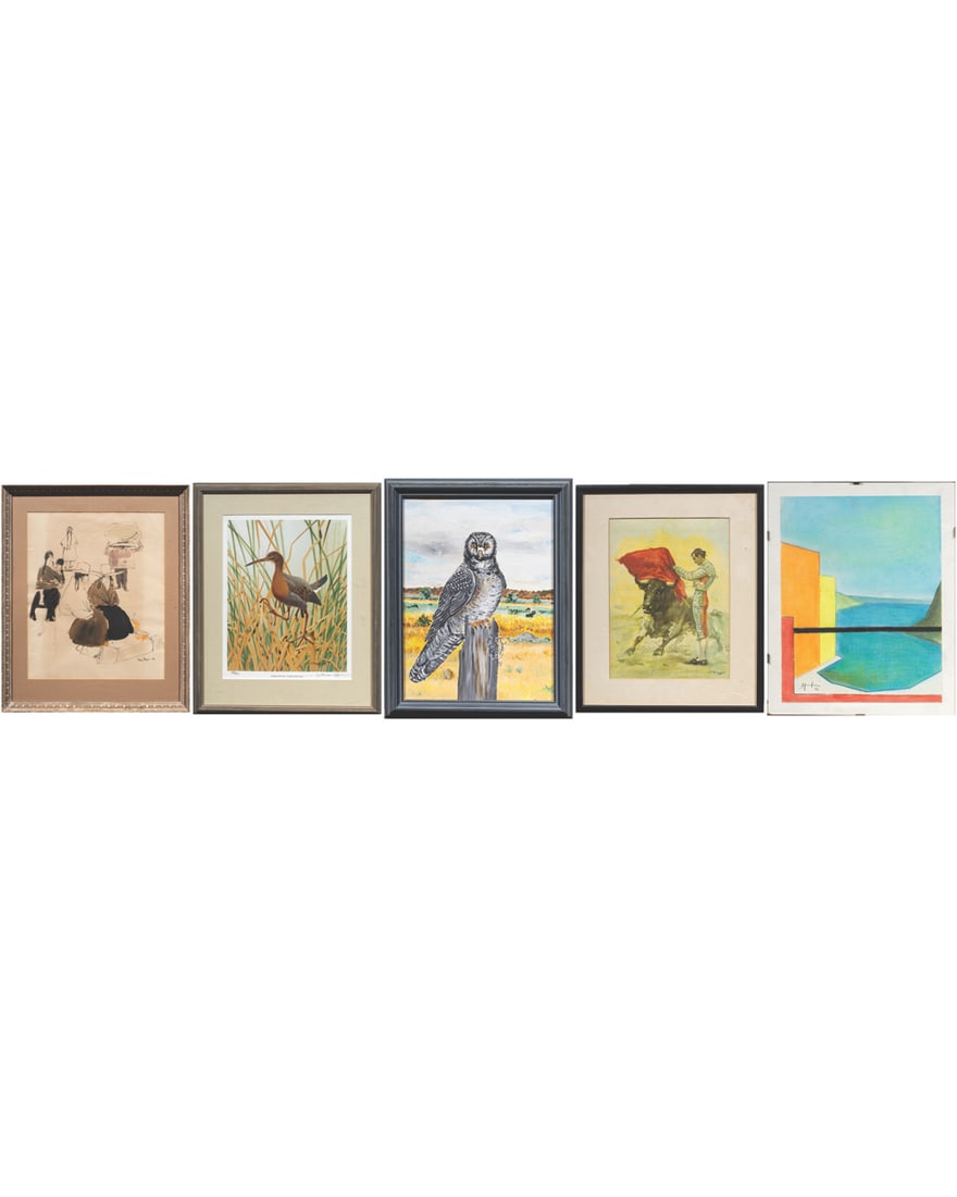 A group of five American artworks, Senator Feinstein Estate (1 of 6)